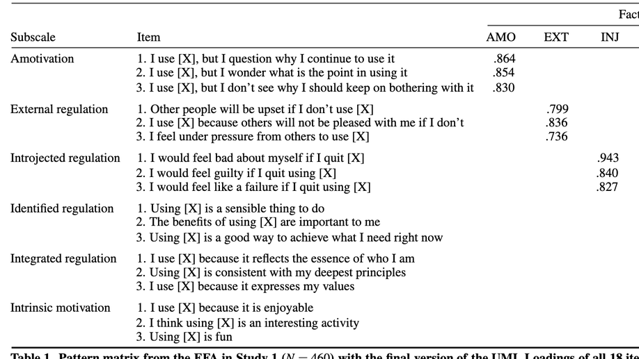 Measuring the "Why" of Interaction: Development and Validation of the User Motivation Inventory (UMI)